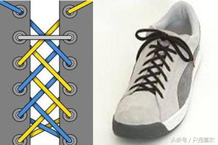 男系鞋带的24方法图解,全程图解鞋带的24种系法